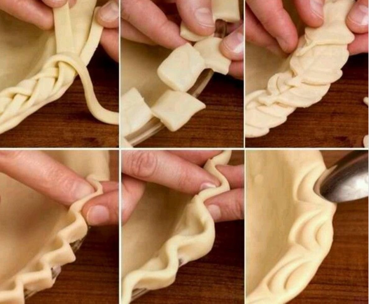 Украшение края пирога