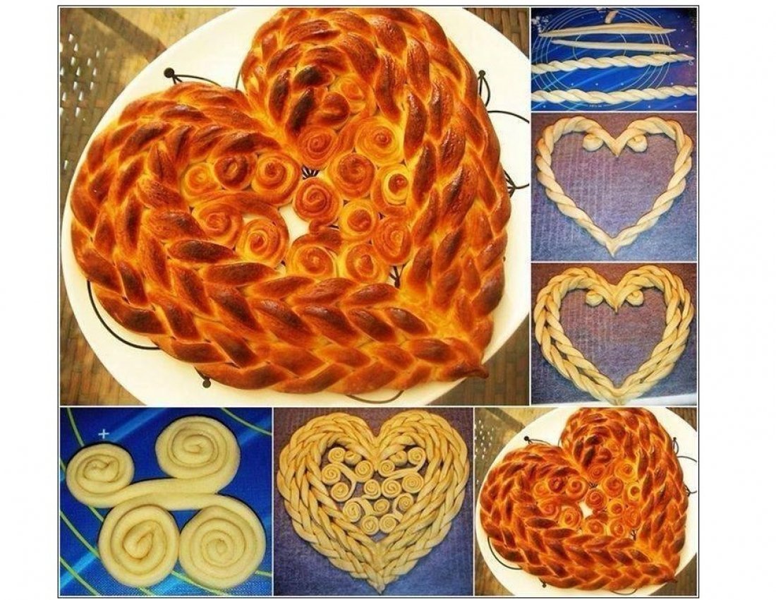 Красивая выпечка из дрожжевого теста