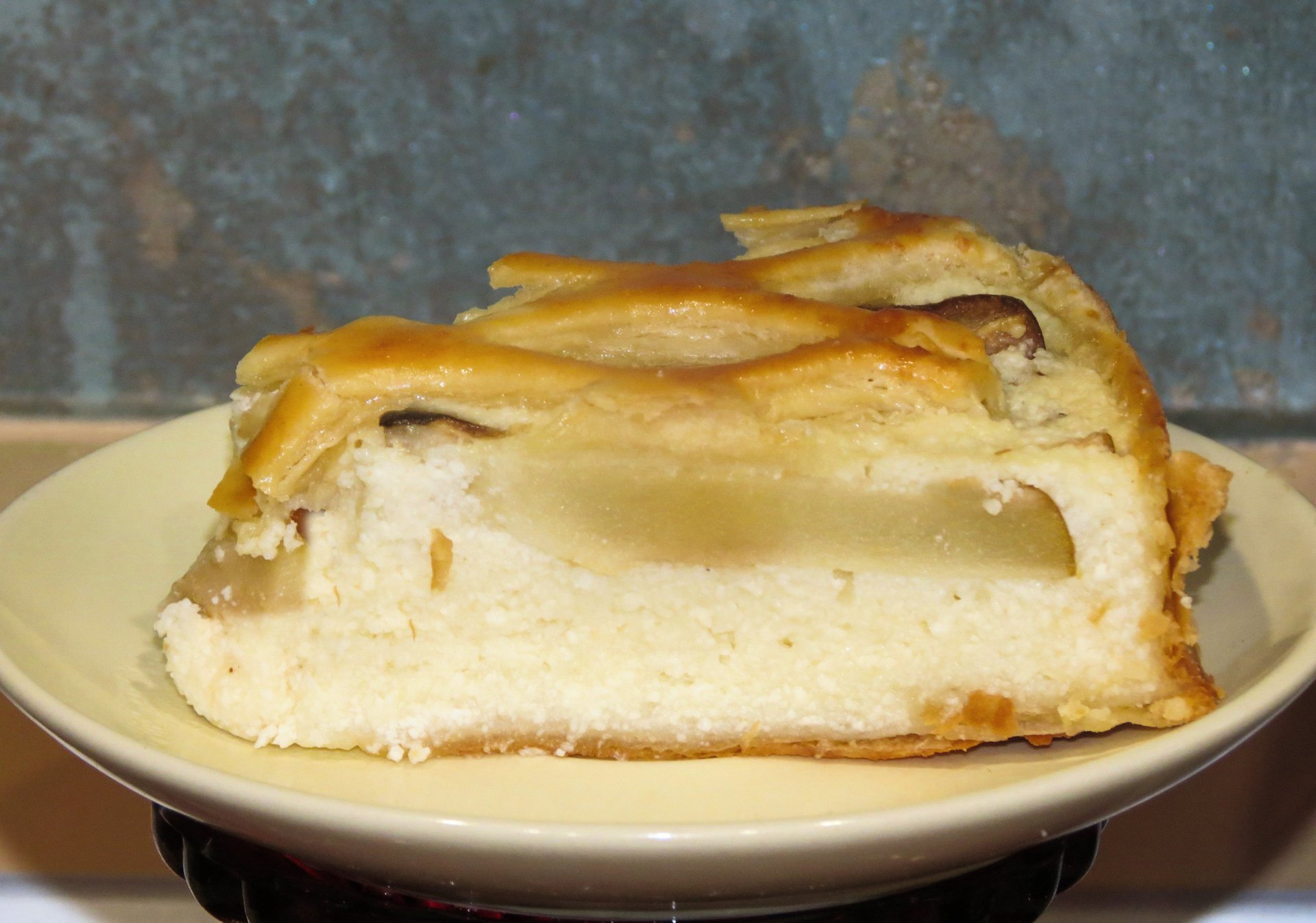 Фило тесто пирог с сыром и грушей