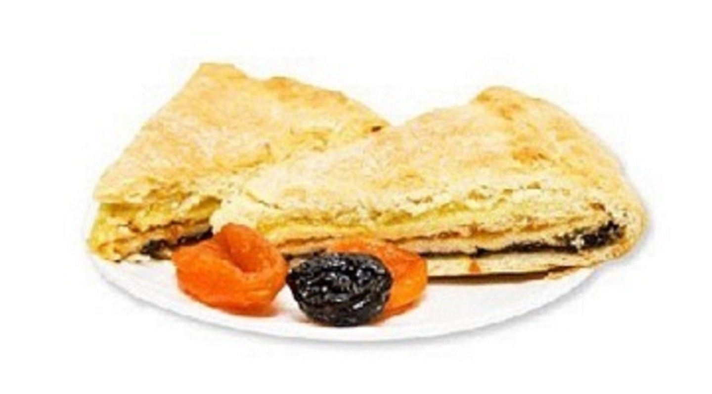 Татарский трехслойный пирог курага чернослив рецепт
