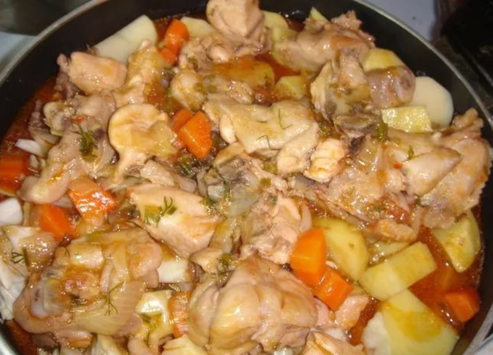 Рецепт грудки куриной с овощами на сковороде