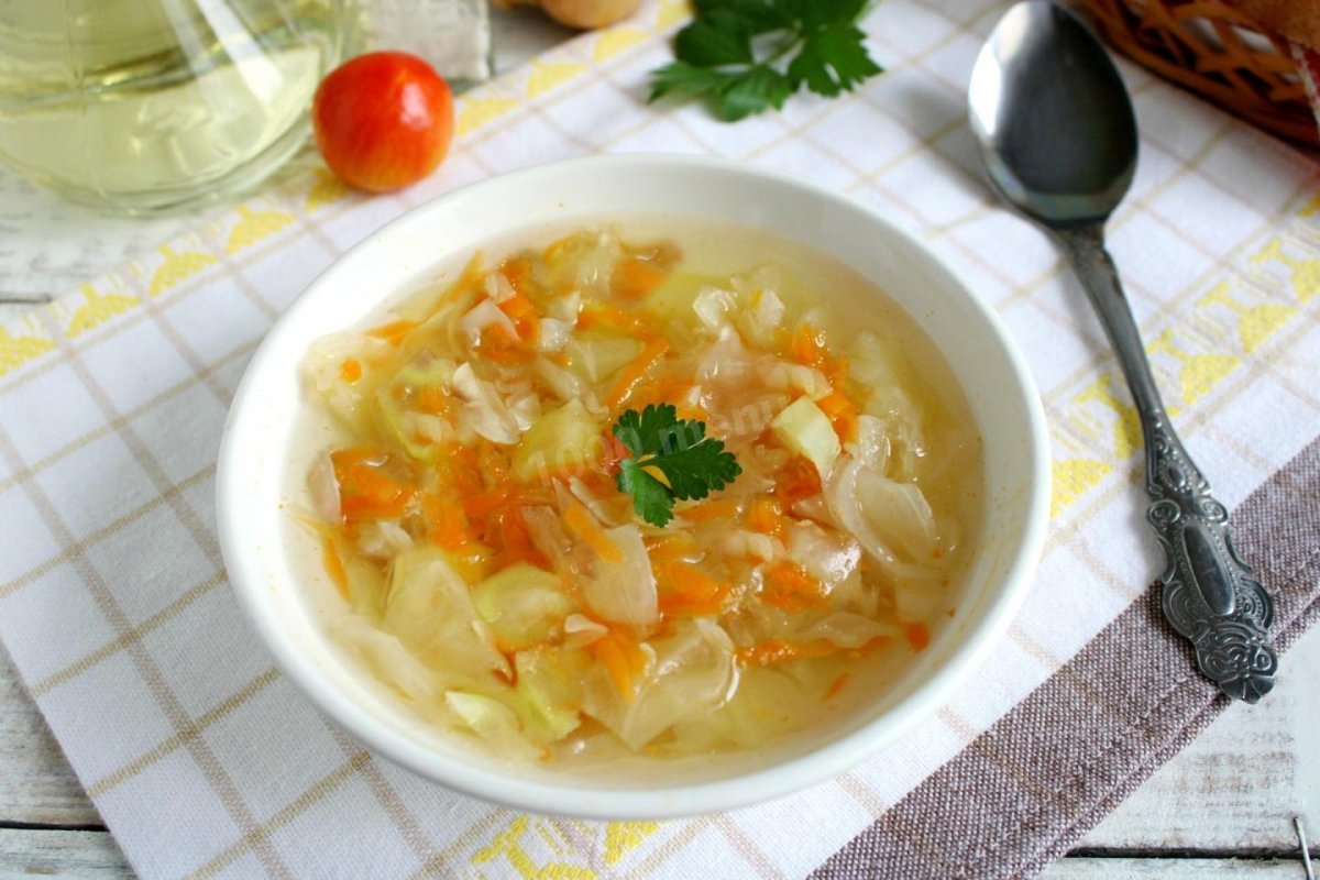 Овощной суп без зажарки