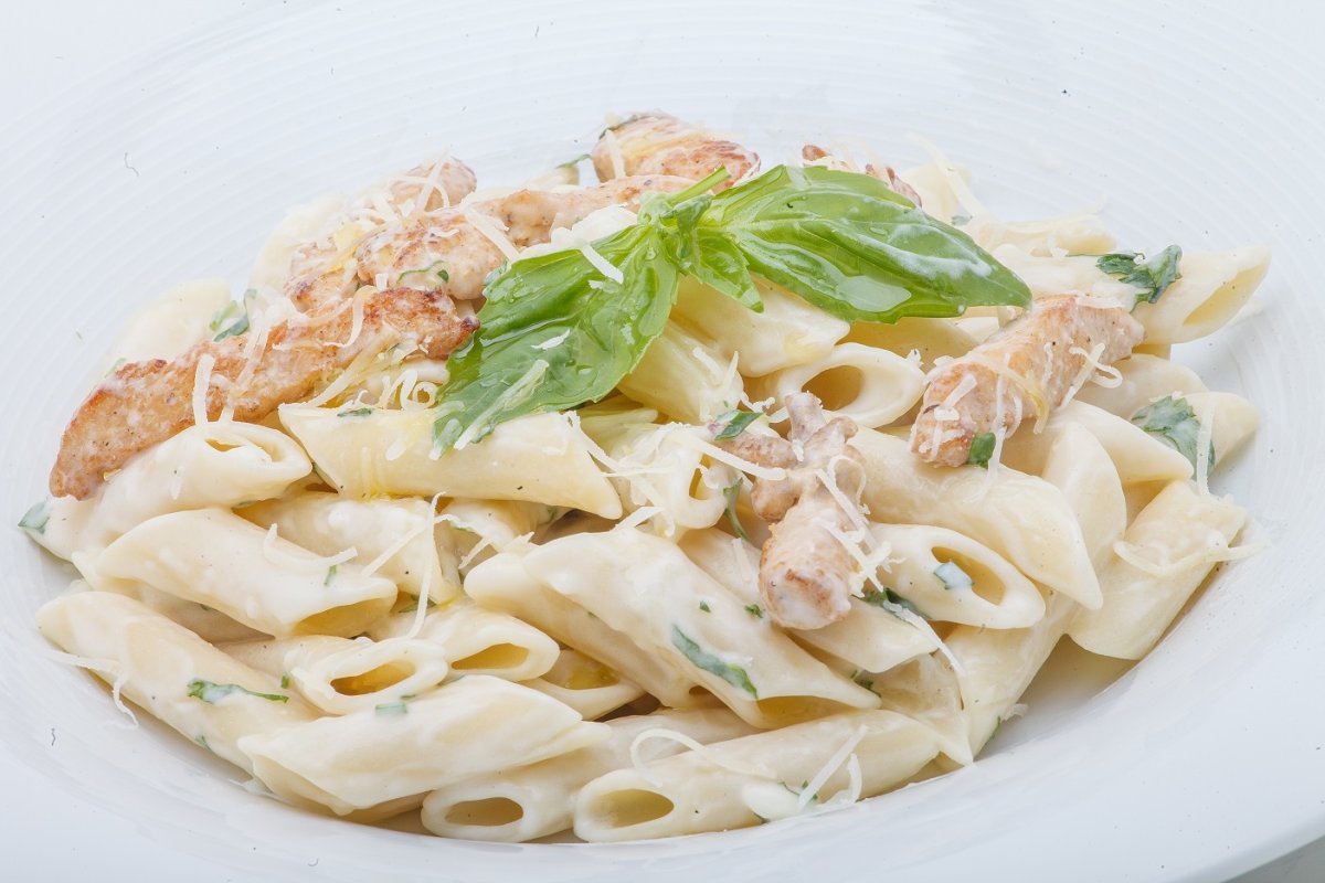 Сливочная паста с куриным филе