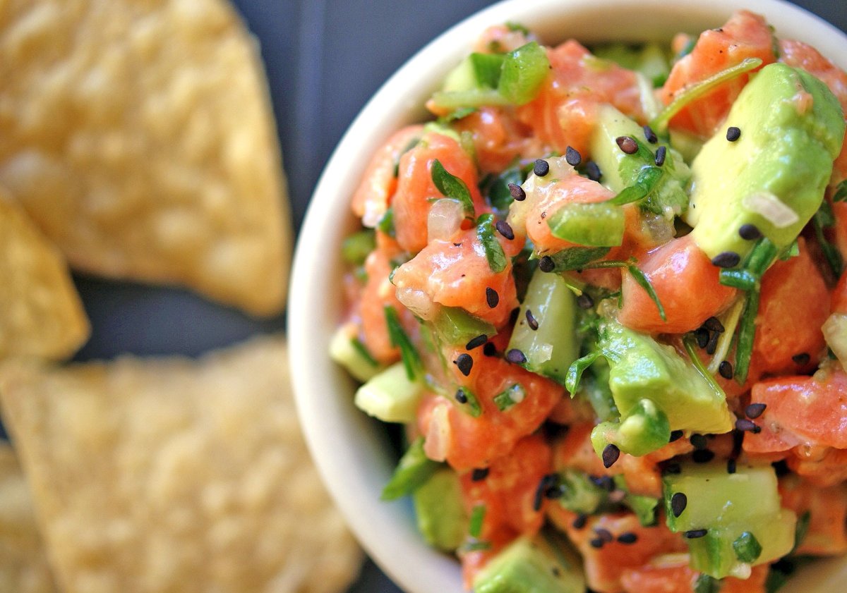 Семга с авокадо