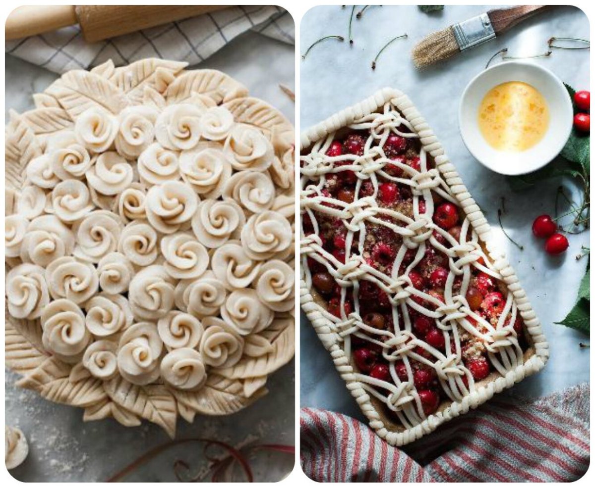 Украшение пирогов из дрожжевого теста