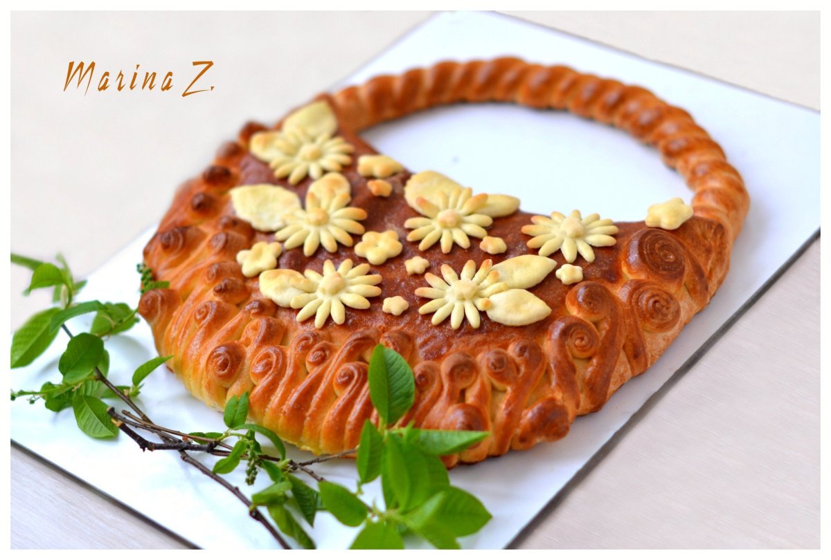 Украшение мясного пирога