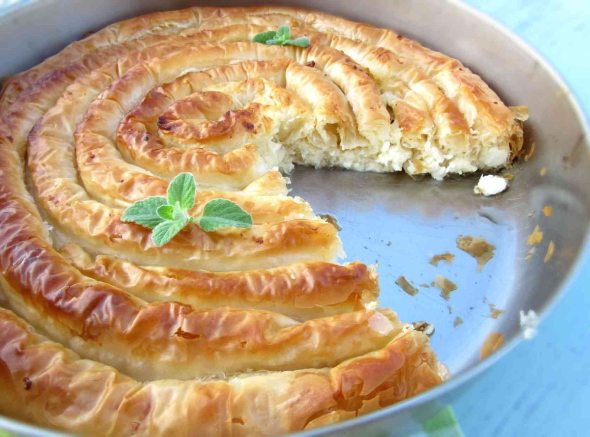 Пирог улитка тесто фило