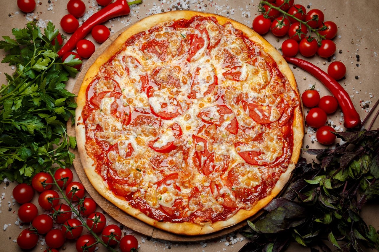 рецепты пиццы мясная с помидорами фото 105