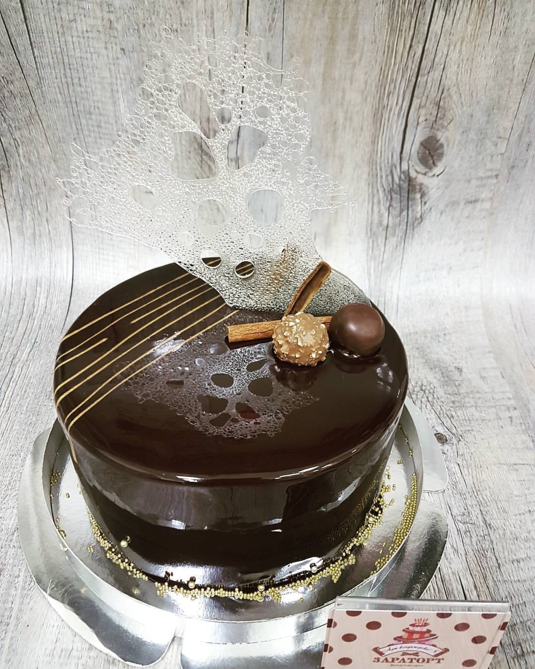 Шоколадный торт с шоколадным ганашом