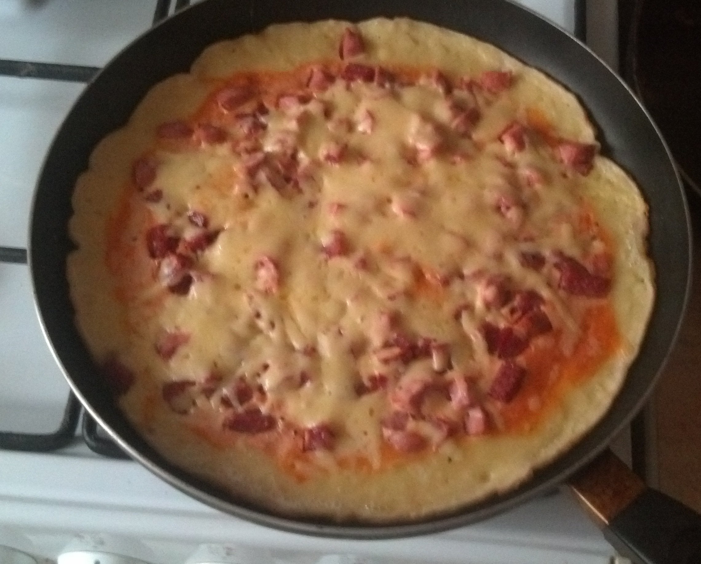 пицца быстрого приготовления в духовке без дрожжей на майонезе и сметане фото 28
