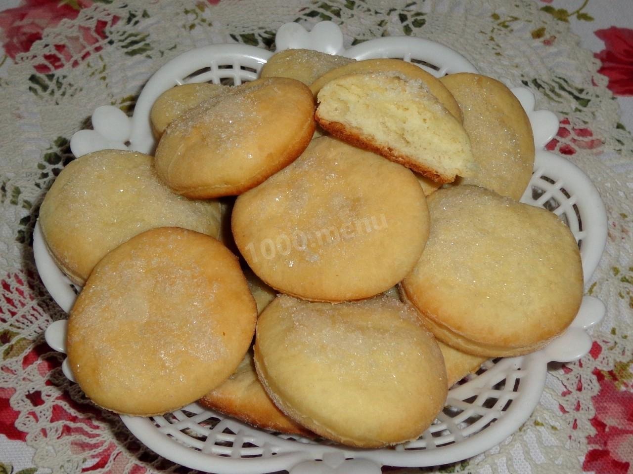 Мягкое печенье на сметане в духовке рецепт