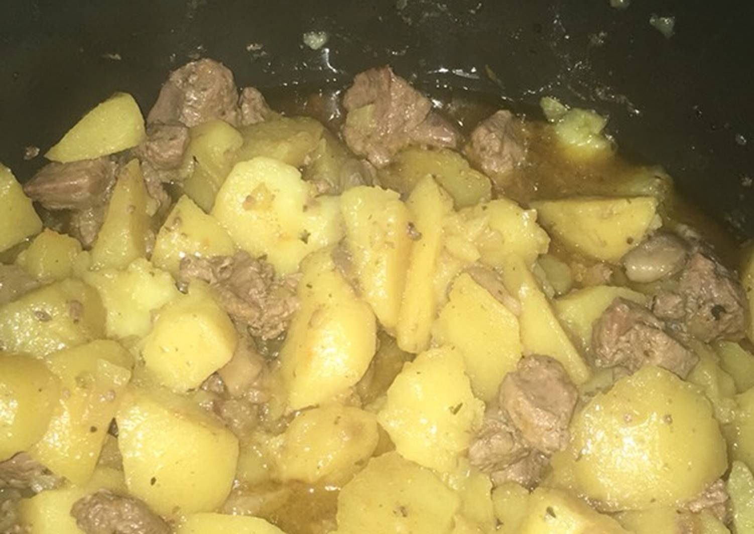 Рецепт тушеной печени с картошкой