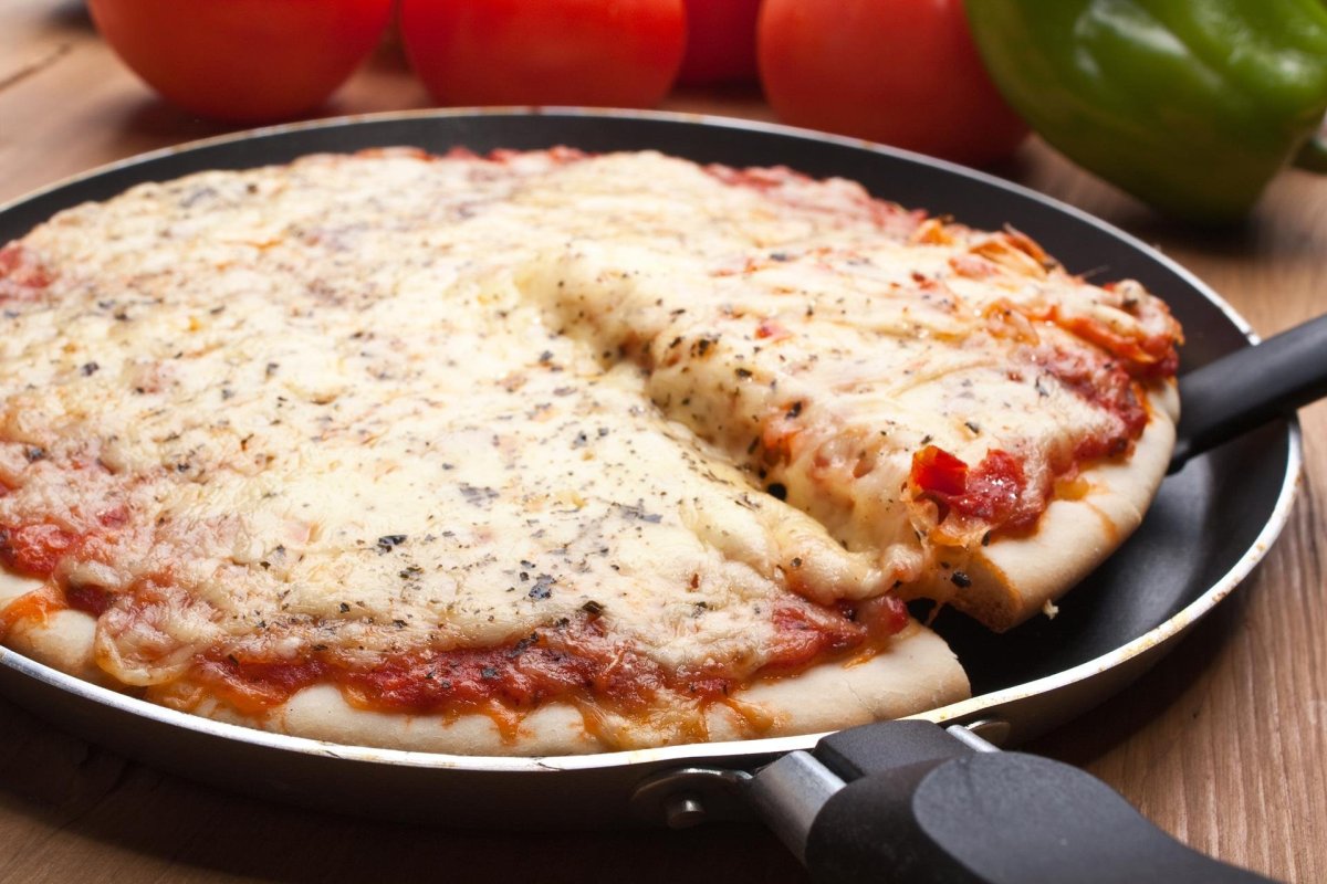 рецепт пиццы на сковороде с домашним сыром фото 117