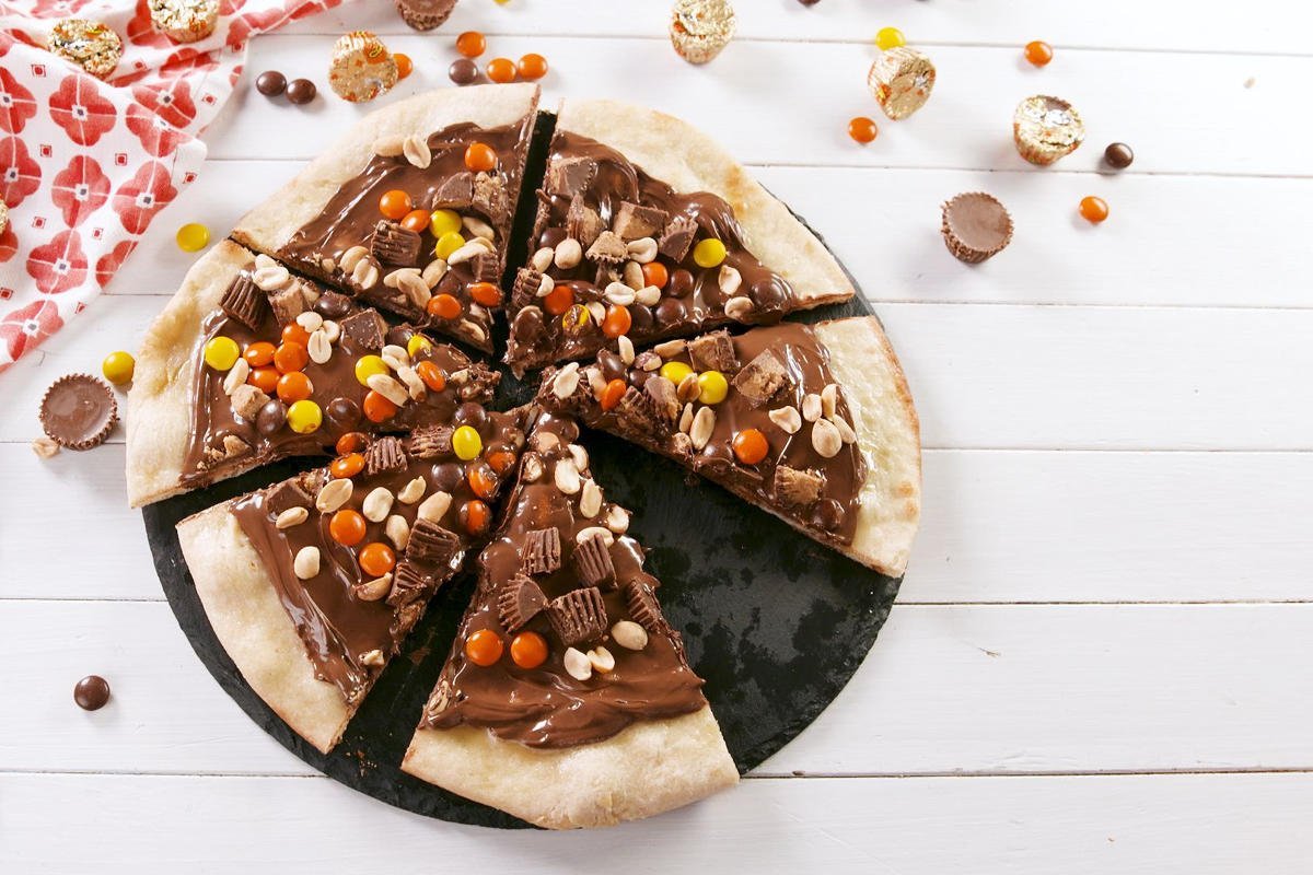 шоколадная пицца рецепт с фото в домашних фото 4