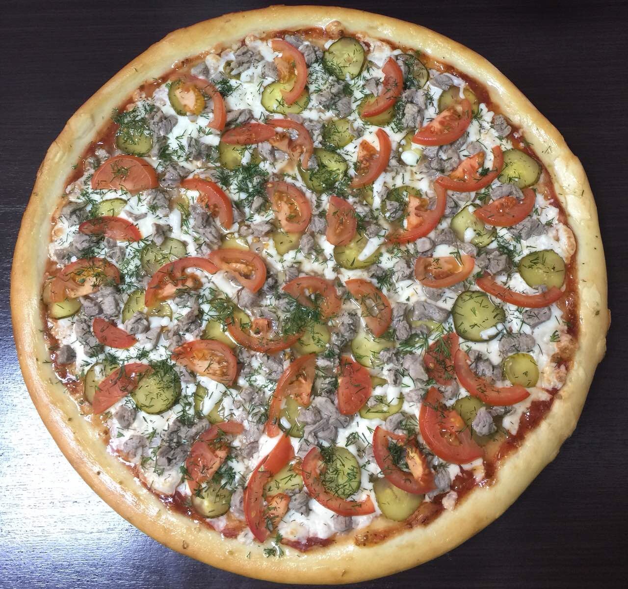 рецепты пиццы мясная с помидорами фото 56