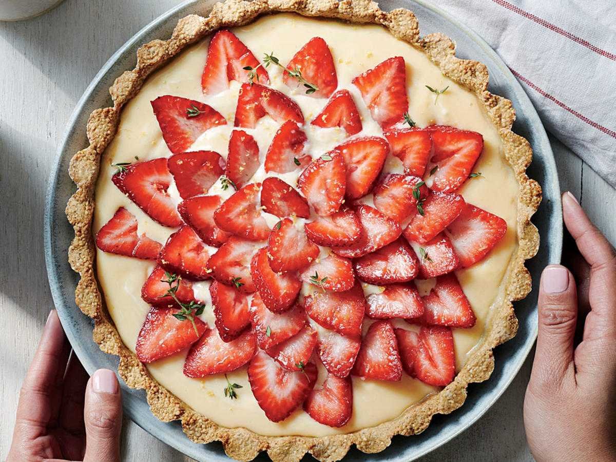 Пирог из клубники