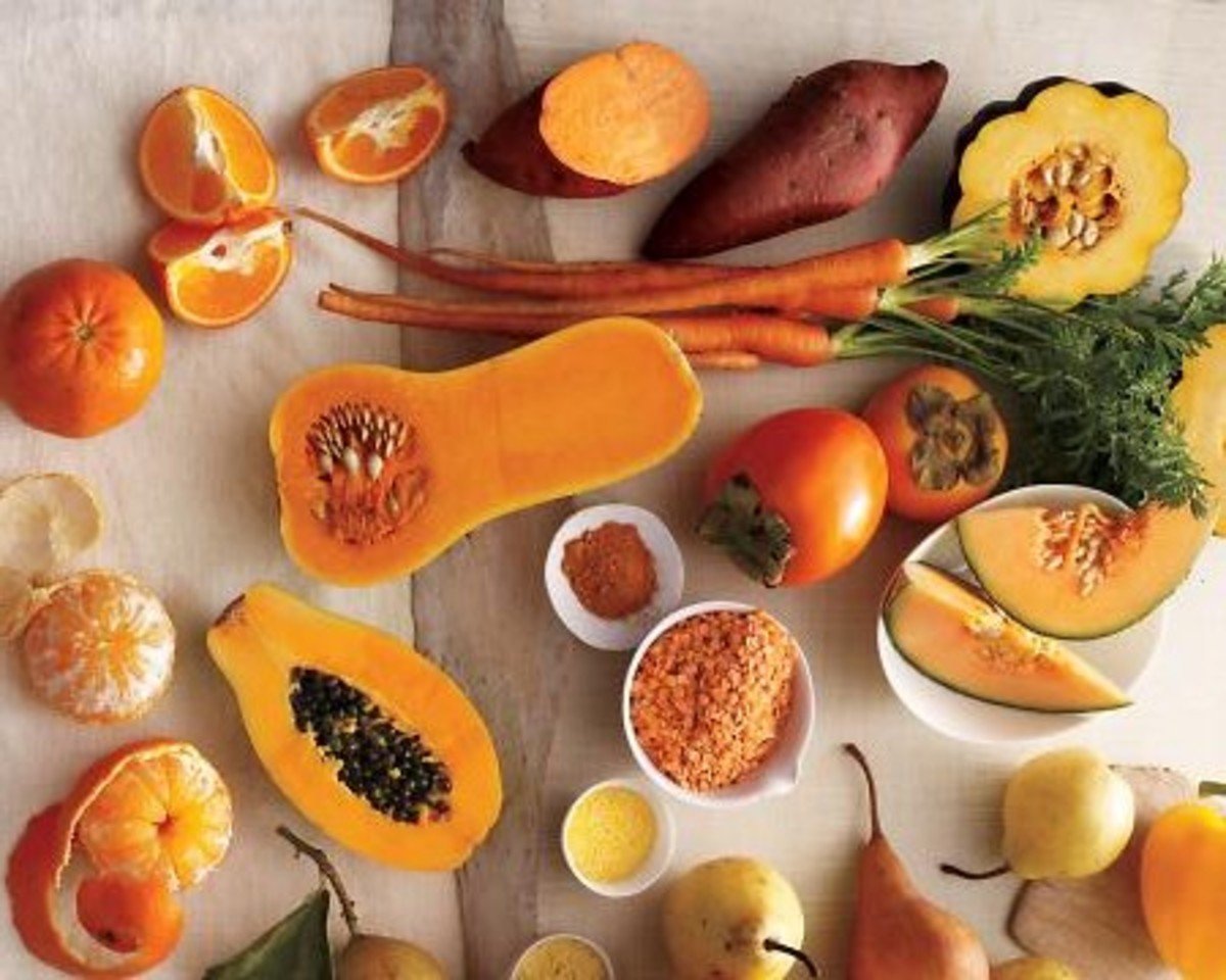 Оранжевые овощи