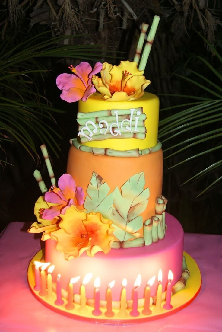 Торт в гавайском стиле