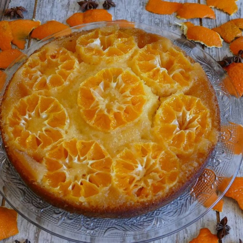 Пирог из свежих мандаринов