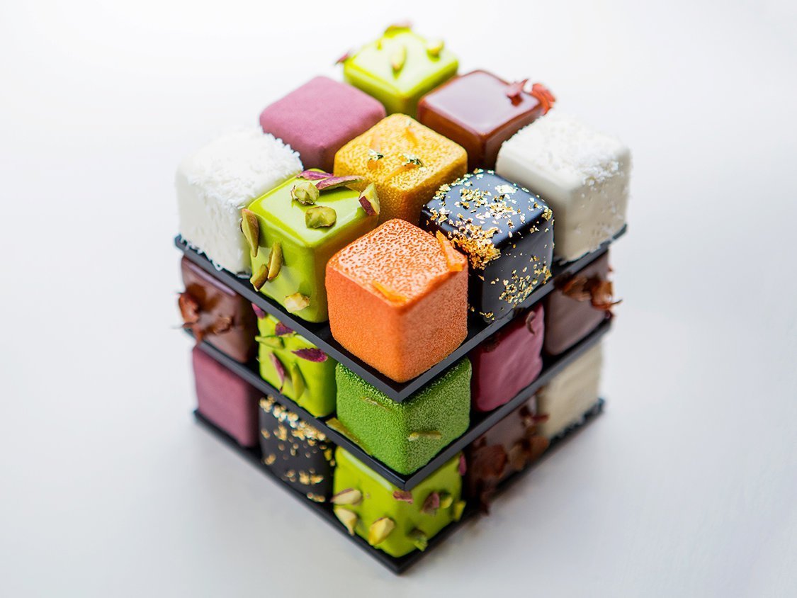 Десерт кубик рубик