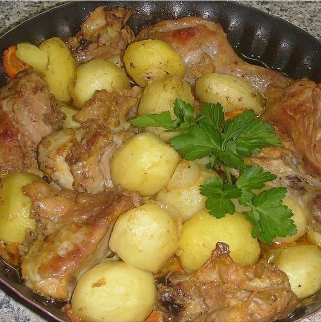 Блюда из картошки и окорочков