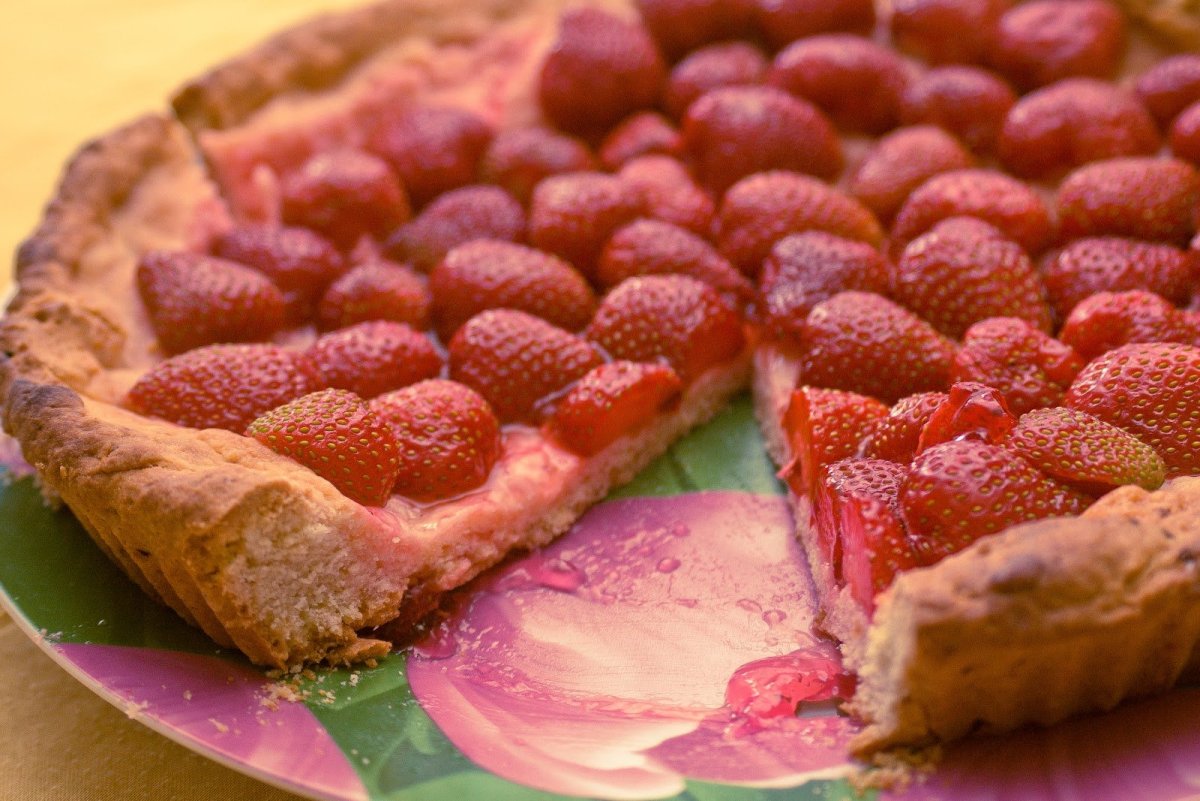 Пирог из клубники