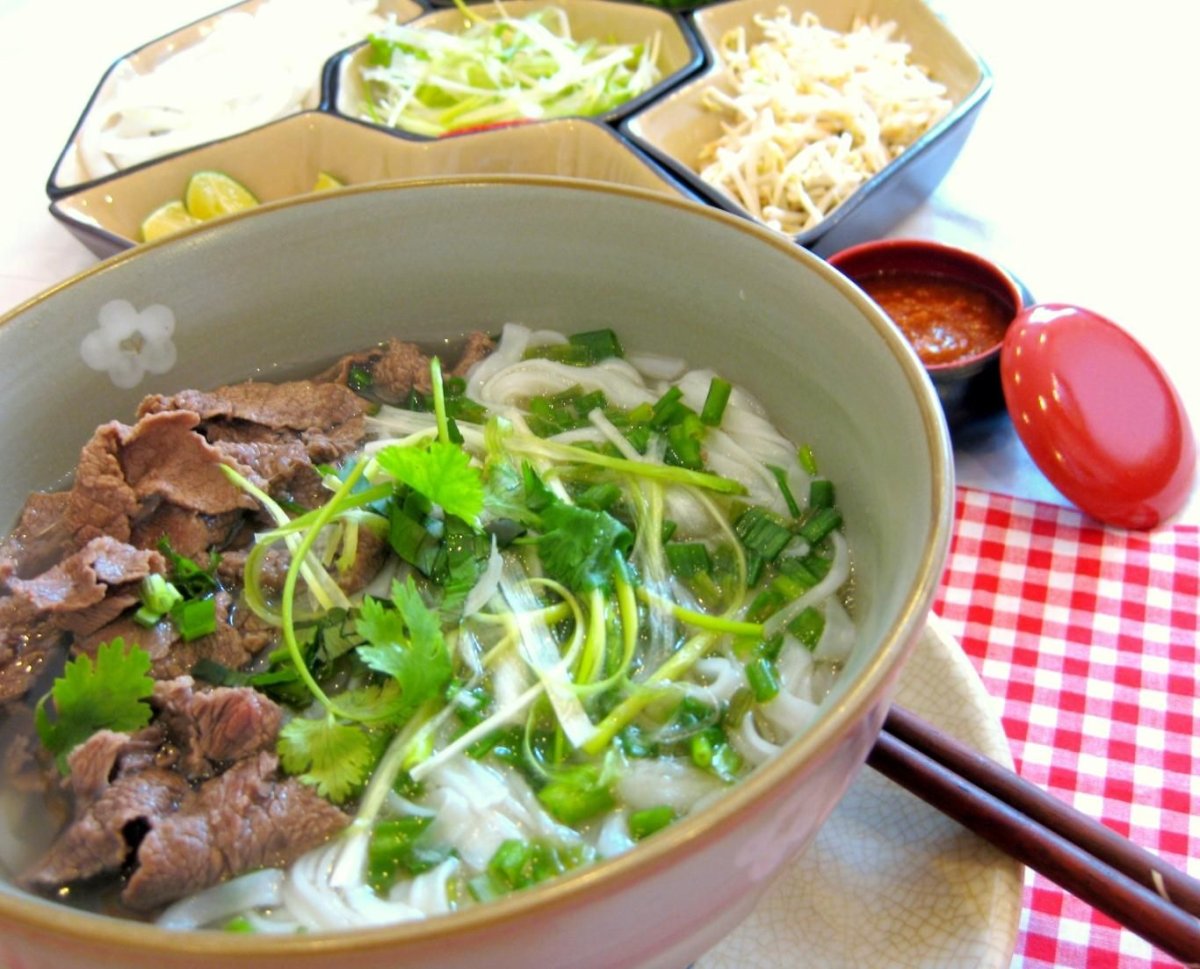 Суп вьетнамский с говядиной фо бо