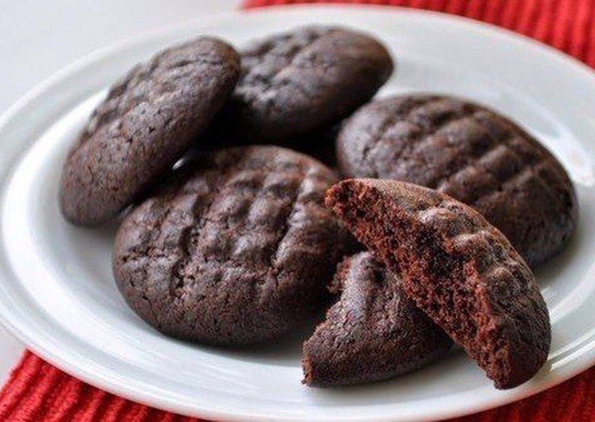 Шоколадное печенье брауни с какао